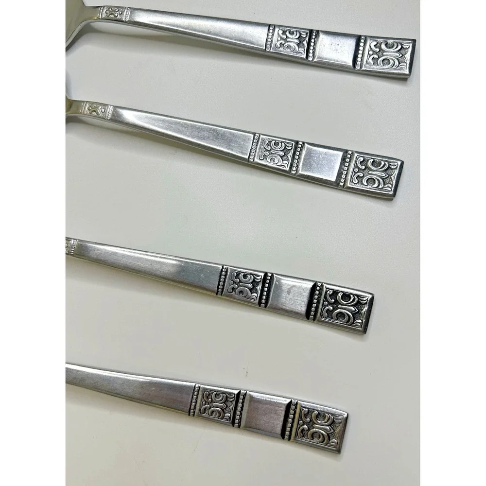 Vtg Towle Supreme Cutlery Stainless Flatware Japan pattern‎  MCM 6 PC